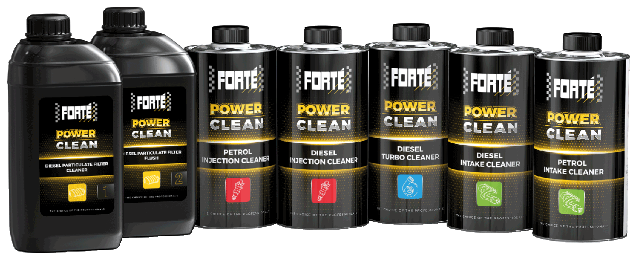 Forte's Power Clean Product Range Forte's Power Clean Product Range